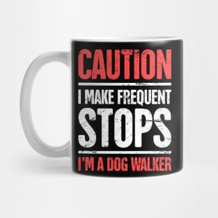 Funny Dog Walking Gift For Dog Walker Mug